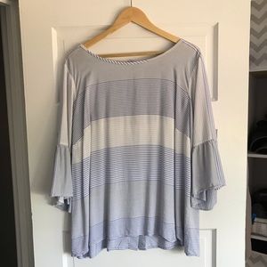 LOFT Plus Blouse with Bell Sleeve